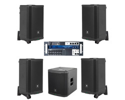 Акустична система 4 колонки JBL PRX912 із сабвуфером + мікшер